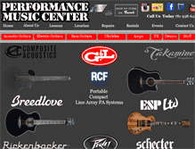 Tablet Screenshot of performancemusiccenter.com